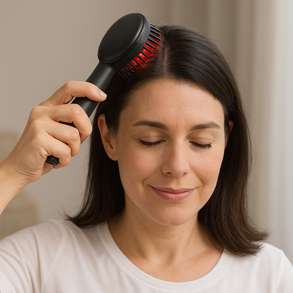 NovaScalp Red Light Therapy Comb – Electric Scalp Massager